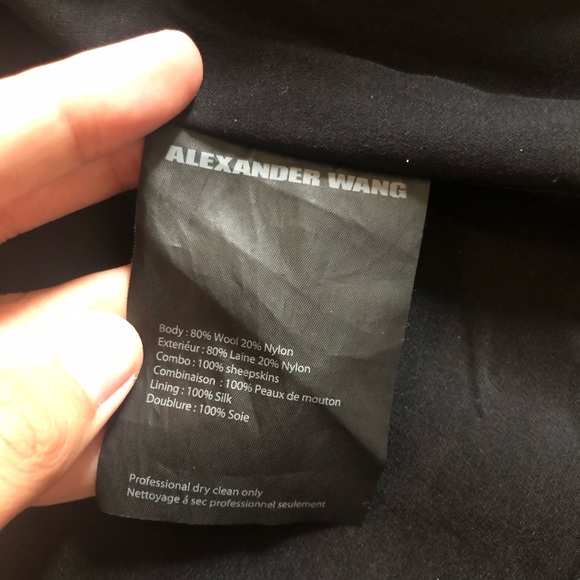 Alexander Wang Wool Button Collar Coat - Picture 9 of 9